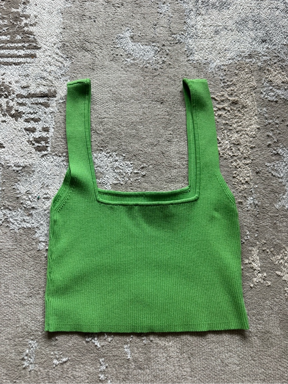 Zara Neon Green Ribbed Tank - Picture 4 of 4